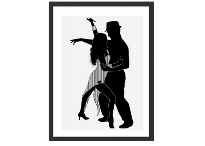 Tango Dancers Framed Print